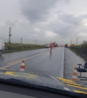 Veja pontos nas BRs que foram atingidos pelas chuvas em Alagoas
