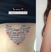 Juliette Freire mostra tattoo original em homenagem à família