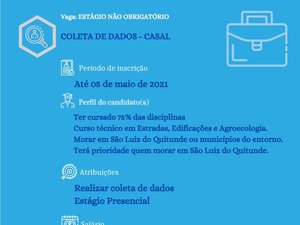 Ifal firma parceria para dez vagas de estágio em São Luís do Quitunde
