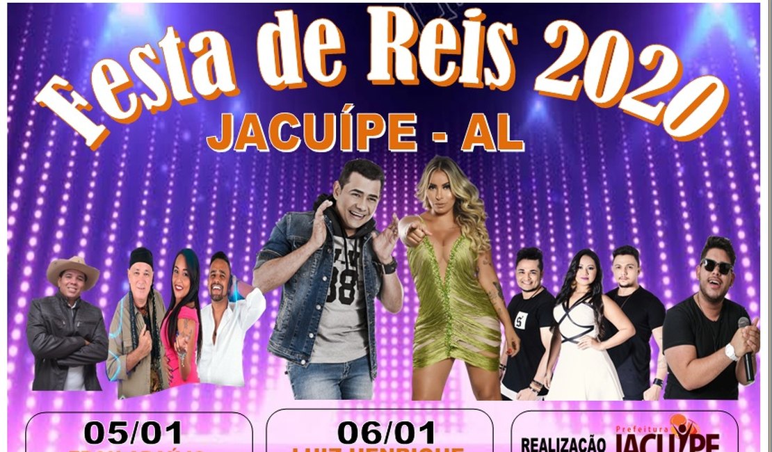 Festa de Santos Reis terá Batista Lima e Walkyria Santos em Jacuípe