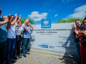 Paulo Dantas inaugura pavimentação da rodovia que liga Olivença a Batalha, no sertão do estado
