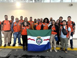 Defesa Civil de Maceió desembarca para missão no Rio Grande do Sul