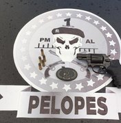 PM prende homem com revólver e apreende veículo em Arapiraca 