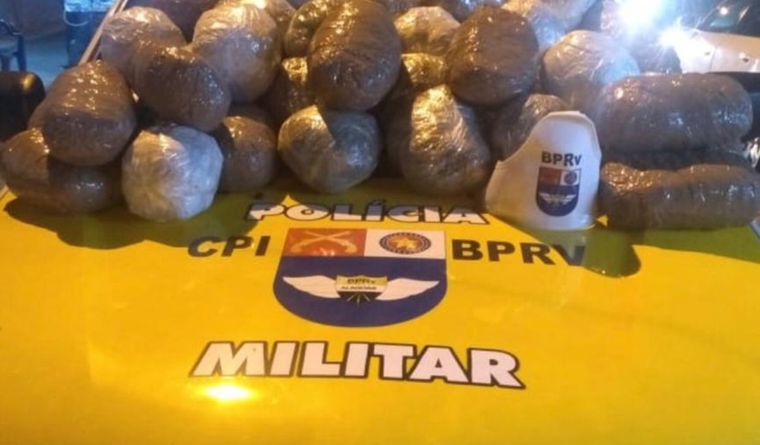 Quarenta quilos de maconha são apreendidos no Herinque Equelman