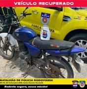 Jovem é flagrado com moto roubada em São Luís do Quitunde