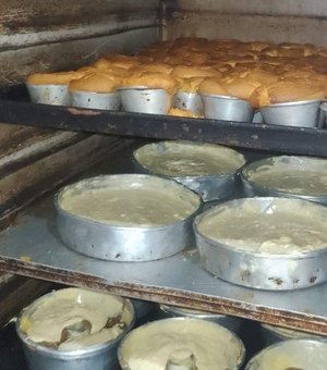 Vigilância Sanitária interdita fábrica de bolos e salgados no Centro de Maceió
