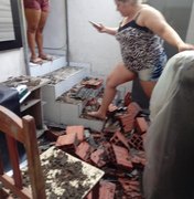 [Vídeo] Parede e teto desabam em loja de móveis em São Luís do Quitunde