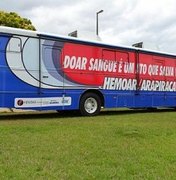 Unidade móvel do Hemoar Arapiraca estará em Penedo para captação de doadores de sangue