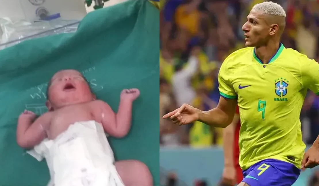Copa do Mundo: bebê nasce na hora de gol de Richarlison e pais batizam com o nome do jogador