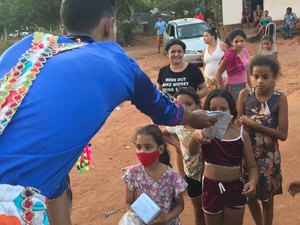 Grupo Cultural Tradição Junina realiza ação social para o Dia das Crianças