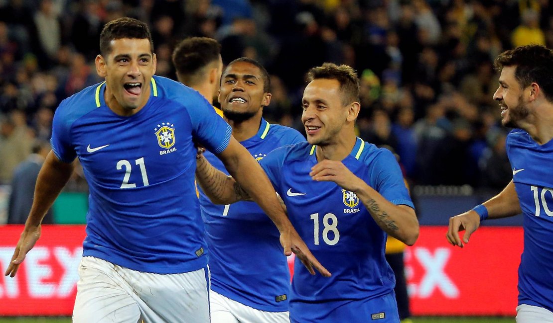 Brasil vence a Austrália por 4 x 0 com dois gols de Diego Souza