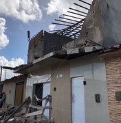 Laje de casa desaba e deixa feridos no município de São Miguel dos Campos
