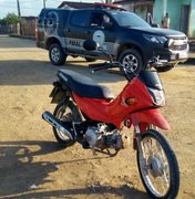PM recupera motocicleta em Capela, minutos após ter sido roubada