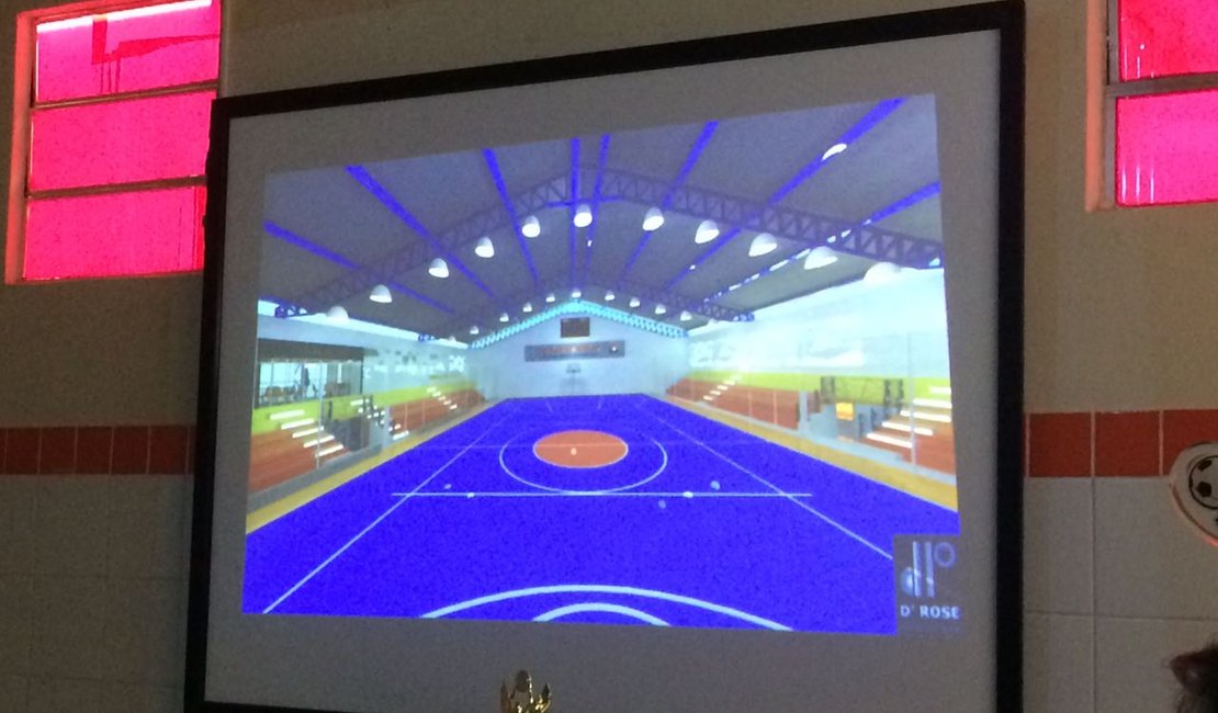 [Vídeo] Escola anuncia construção de complexo poliesportivo