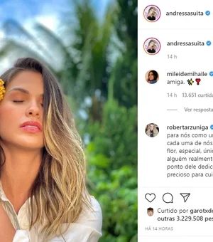 Andressa Suita volta ao Instagram após separação de Gusttavo Lima