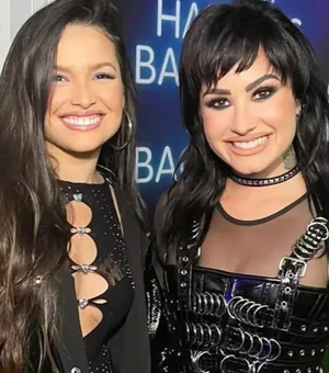 Demi Lovato comemora encontro com Juliette durante Rock in Rio 2022
