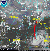 Forte Tufão Hagibis deve atingir o Japão no fim de semana