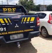 PRF prende suspeito de receptação e recupera veículo roubado na BR 104
