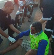 Motociclista fica ferido após colidir contra animal na AL 220