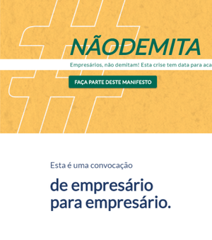 Empresários lançam movimento #NãoDemita na web