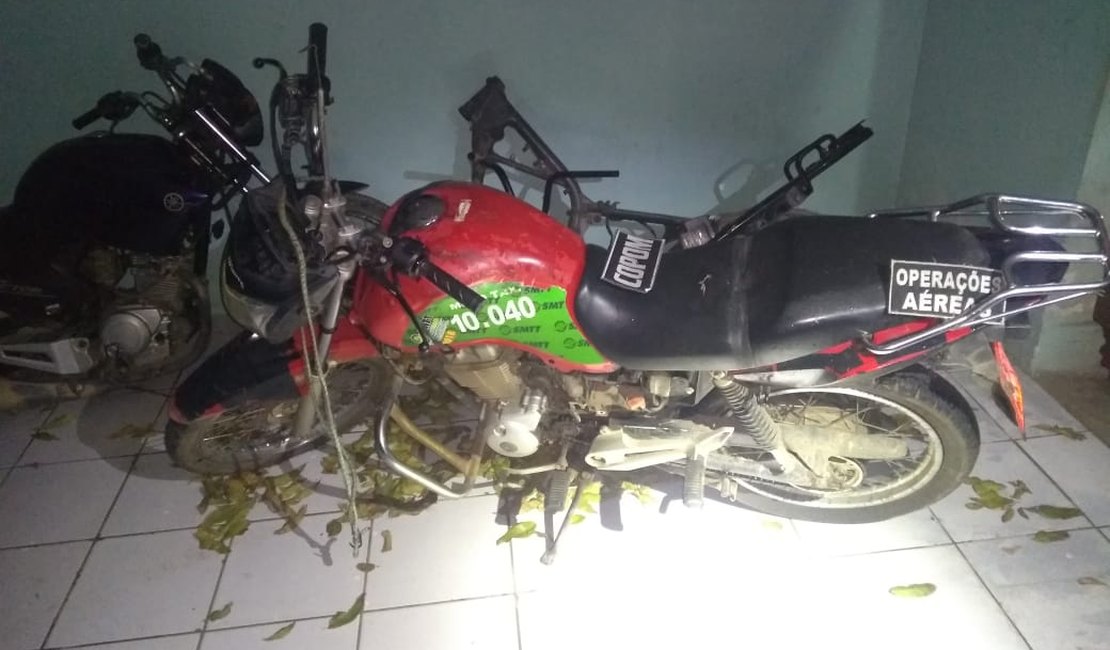 PM encontra moto que havia sido roubada em Arapiraca