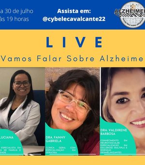 Grupo de Alzheimer de Arapiraca realiza live nesta quinta-feira (30)