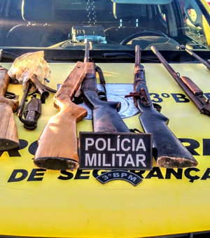Homem é preso com sete armas em Girau do Ponciano