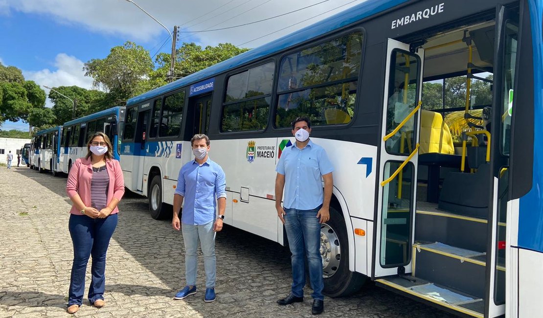Empresa São Francisco entrega seis novos ônibus para o sistema de transporte de Maceió