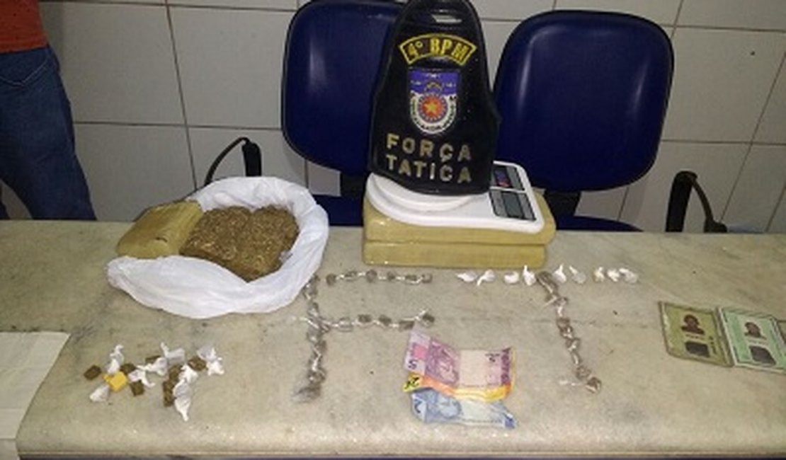 Polícia prende Jovens com mais de 2kg de maconha