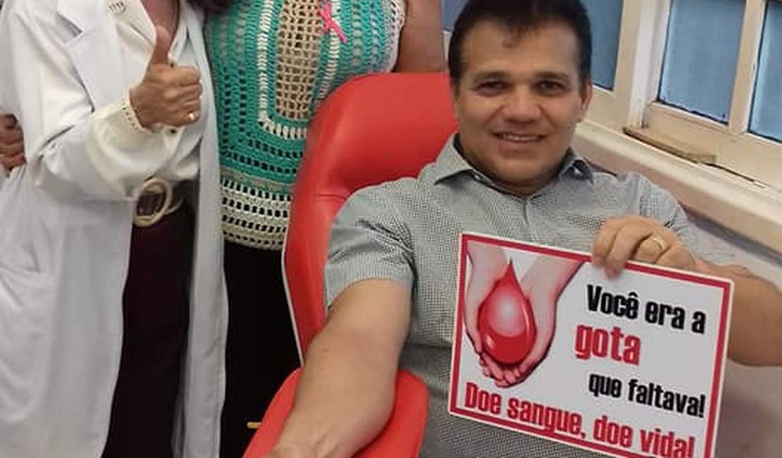 Deputado Ricardo Nezinho adere a campanha de doadores de sangue 