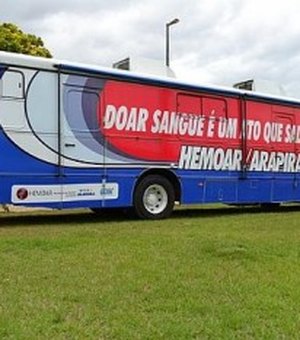 Unidade móvel do Hemoar Arapiraca estará em Penedo para captação de doadores de sangue