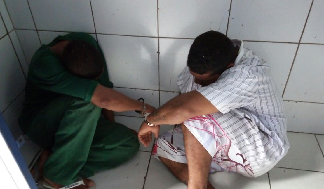 Dois homens são presos suspeitos de roubo de celular no Clima Bom