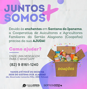Sistema OCB/AL e Coopafas realizam campanha para ajudar vítimas das enchentes em Santana do Ipanema