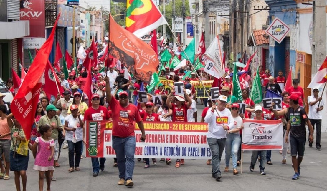 Dia Nacional de Paralisação será marcado por manifestação em Maceió