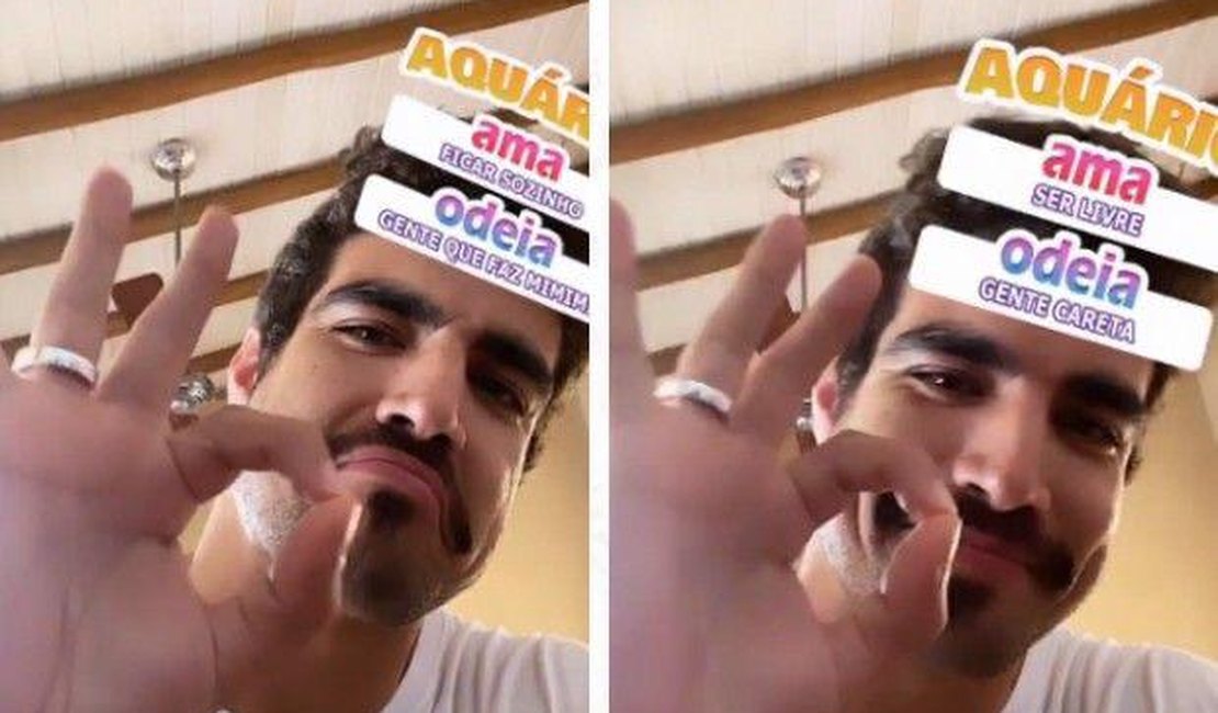 Com suposta aliança, Caio Castro diz que gosta de 'ficar sozinho'