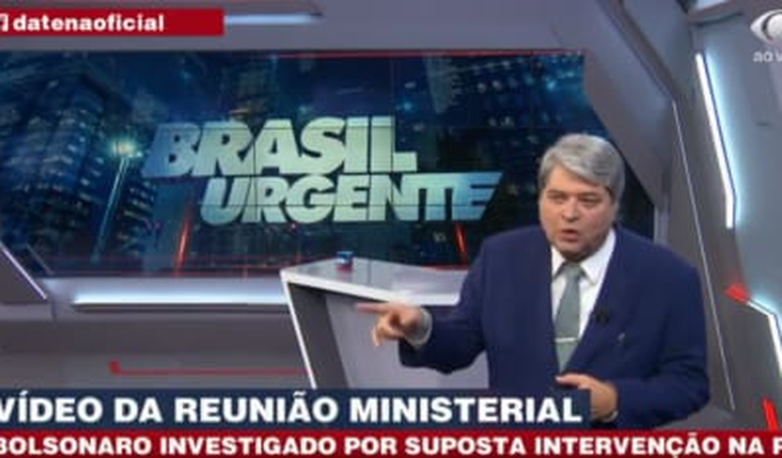 [Vídeo] Datena se irrita com declarações e diz que não quer mais entrevistar Bolsonaro