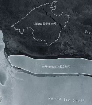Maior iceberg do mundo se desprende da Antártica