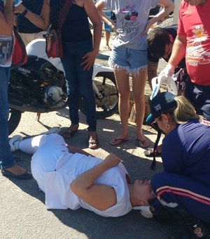 Funcionária do Hospital CHAMA sofre acidente de moto em Arapiraca