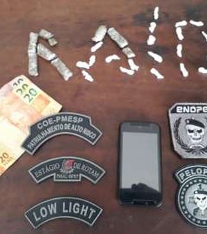 Jovem de 18 anos é preso com 21 pedras de crack e maconha no Agreste