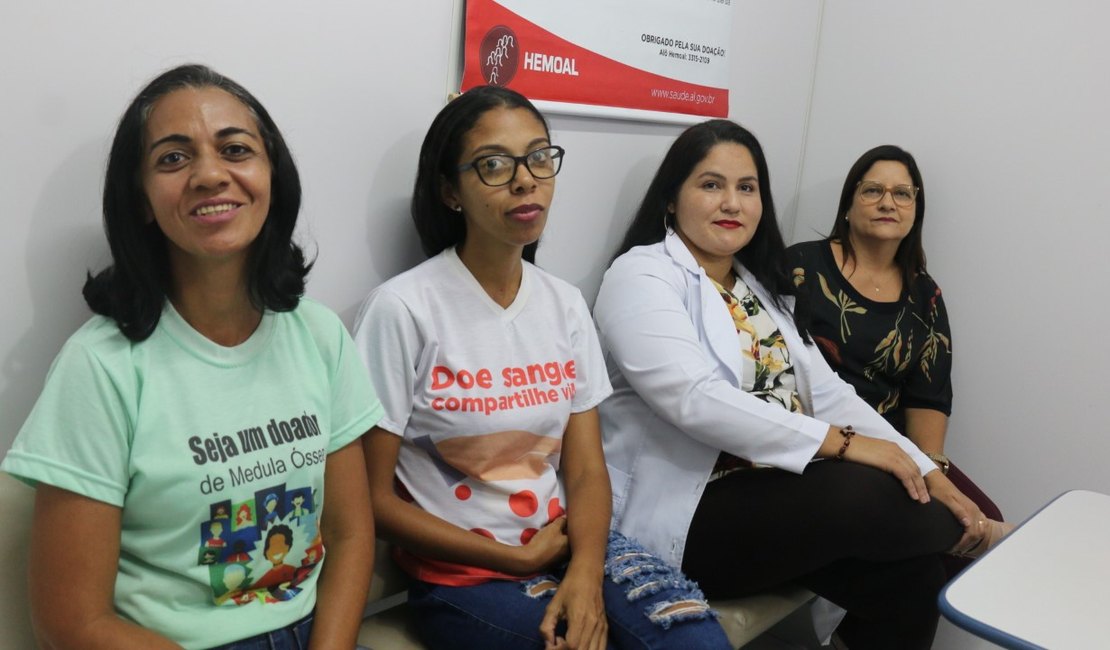 Mãe e filha criam grupo para doação de sangue e medula óssea em Arapiraca