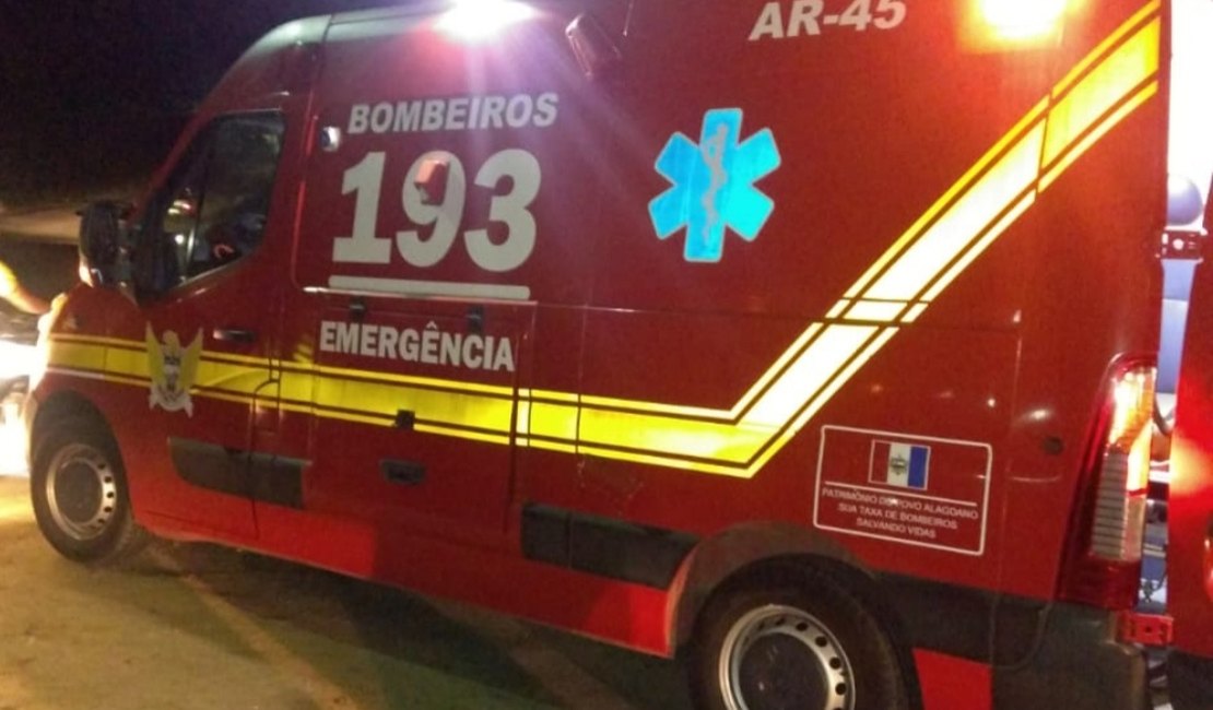 Jovem sofre queda de moto na AL-115, em Girau do Ponciano