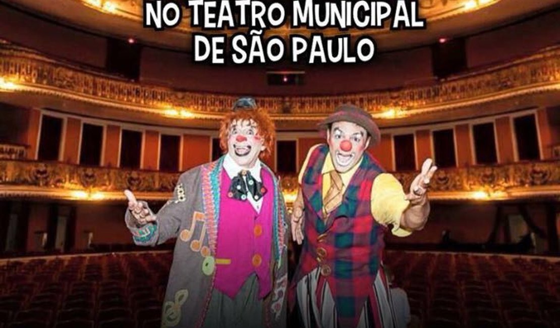 Palhaços de Arapiraca se apresentam no Teatro Municipal de São Paulo