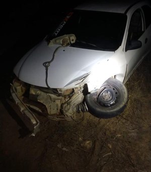Condutor sem CNH se envolve em acidente na AL-220, em Girau do Ponciano