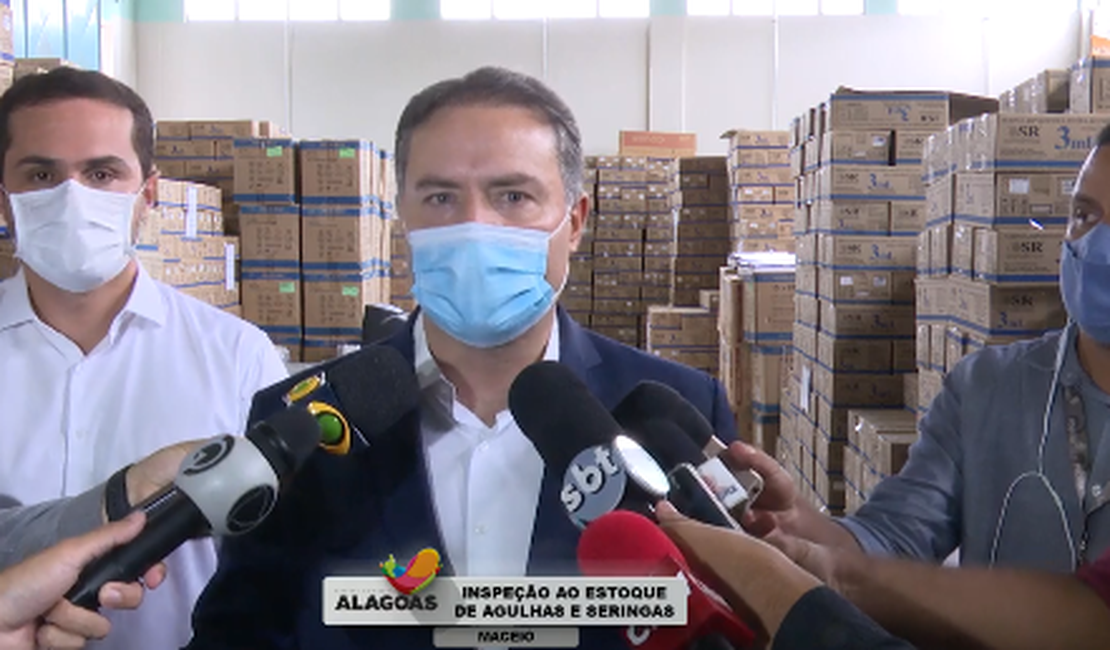 Renan Filho diz que Estado está pronto para imunização: “Queremos a vacina”