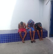 Polícia prende trio suspeito de praticar arrastões nos bairros do Vergel e Ponta Grossa