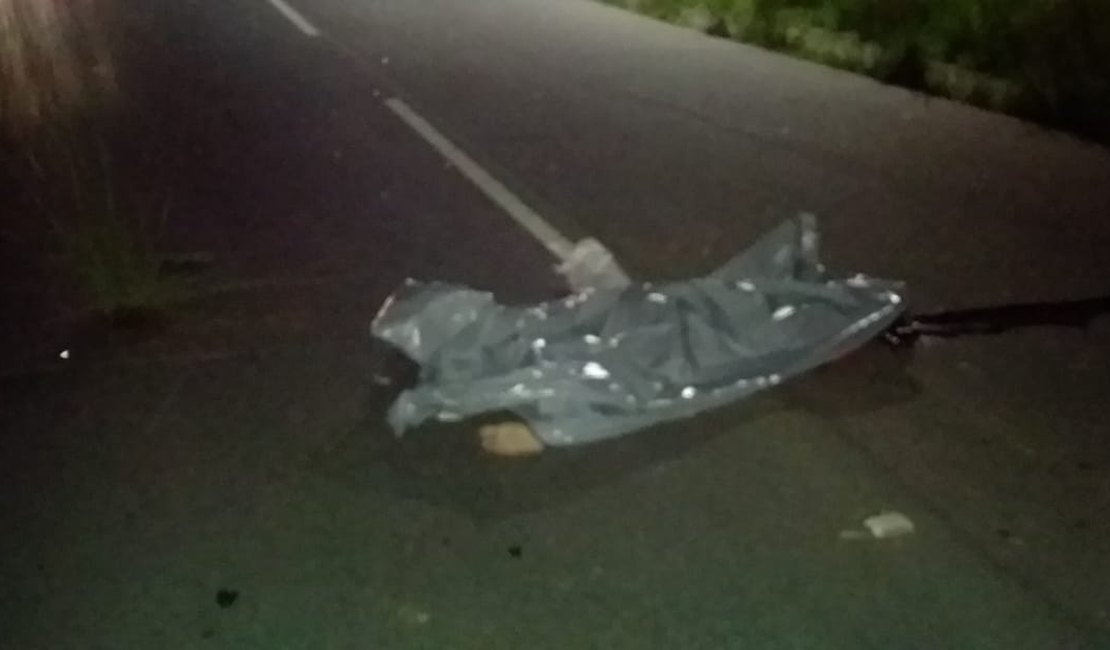 Pedestre morre atropelado enquanto tentava atravessar rodovia AL-110, em Arapiraca