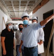 Hospital do Alto Sertão: obra será entregue em cinco meses, afirma Renan Filho