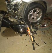 Colisão entre carro e moto deixa um ferido em Maragogi
