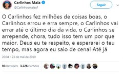 Após confusão com Whindersson Nunes, Carlinhos Maia apaga instagram