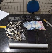 Jovens de 19 e 22 anos são presos com drogas em Teotônio Vilela